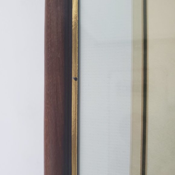 Hummingbird Wall Art Hibiscus Flower Matted & Wood Framed Gallery Wall Piece - Picture 9 of 11